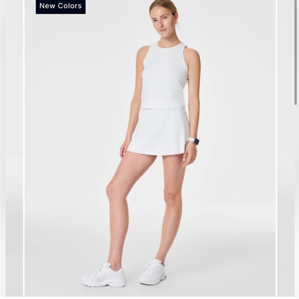 • Spanx • Women’s Get Moving Tennis Skort  White
 Small